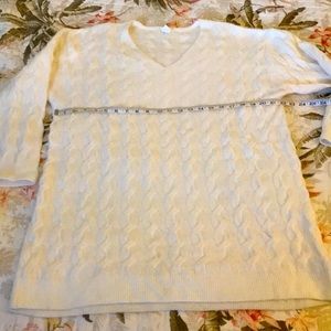 Cream tunic sweater